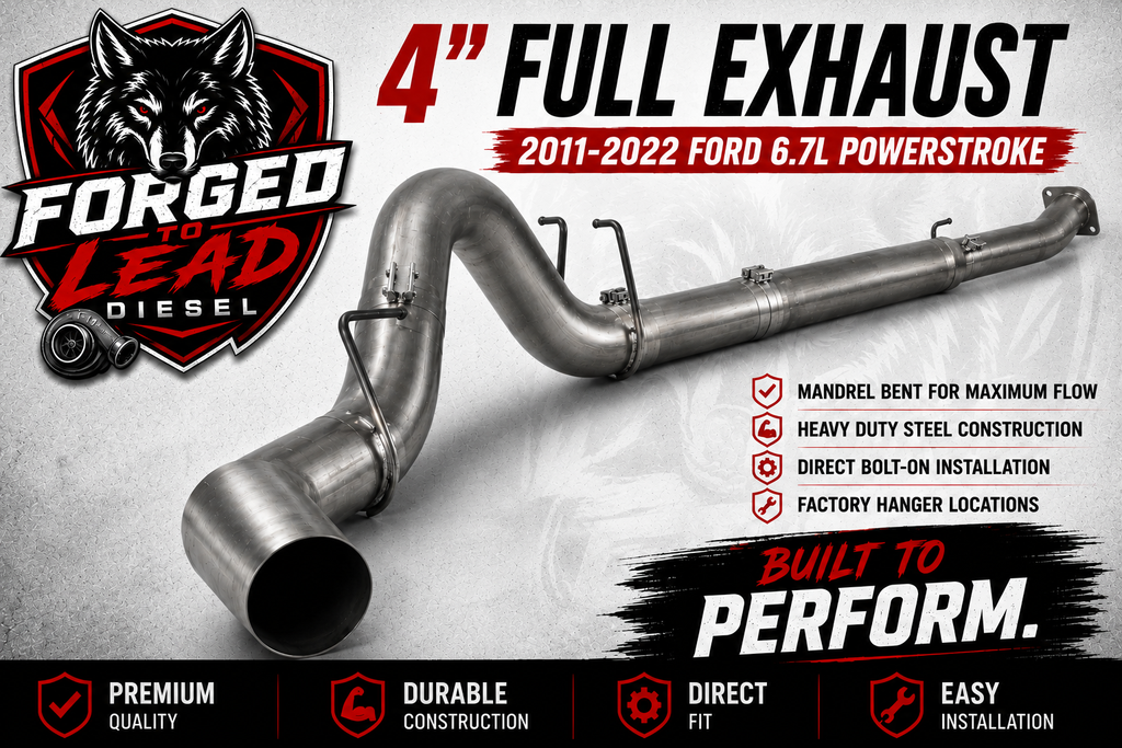 2011-2022 Ford 6.7L Powerstoke Full 4" Stainless Exhaust