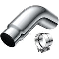 5" to 6" Chrome Diesel Exhaust Elbow Tip | Bolt-On Truck Exhaust Tip