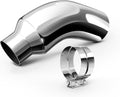 5" to 8" Chrome Diesel Exhaust Elbow Tip | Bolt-On Truck Exhaust Tip