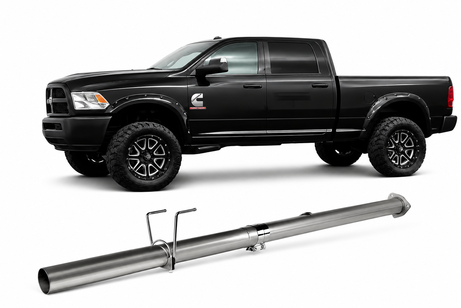 2013-2018 DPF & CAT Delete Pipe | Dodge Ram Cummins Diesel 6.7