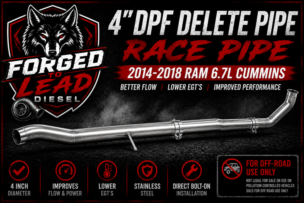 3" 2014-2018 3.0L EcoDiesel DPF Delete Race Pipe | Ram 1500 & Jeep Grand Cherokee