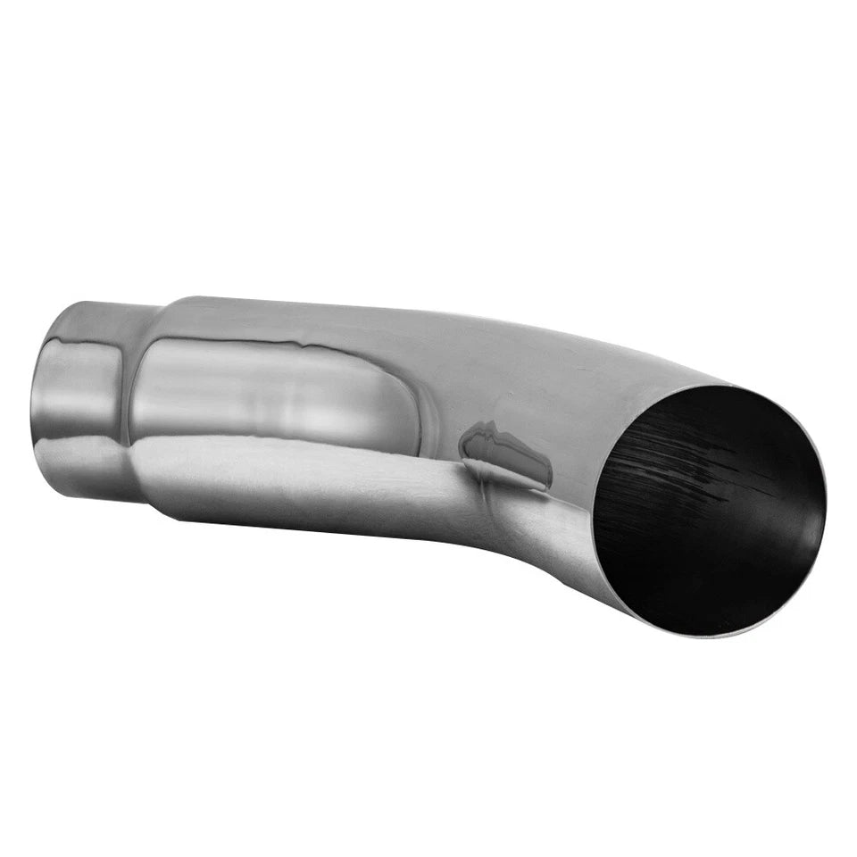 5" to 6" Chrome Diesel Exhaust Elbow Tip | Bolt-On Truck Exhaust Tip